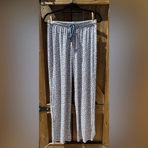 Ink & Ivy Pants Pajama Pink Blue White Floral Small